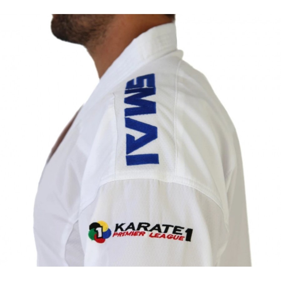 Кимоно для каратэ "JIN KUMITE GI ELITE" с лицензией WKF (синие полосы на плечах)