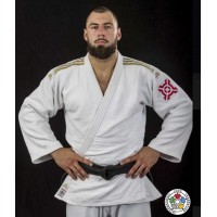 Кімоно для дзюдо Champion II з ліцензією IJF | біле/золоті смуги | ADIDAS J-IJF-SMU