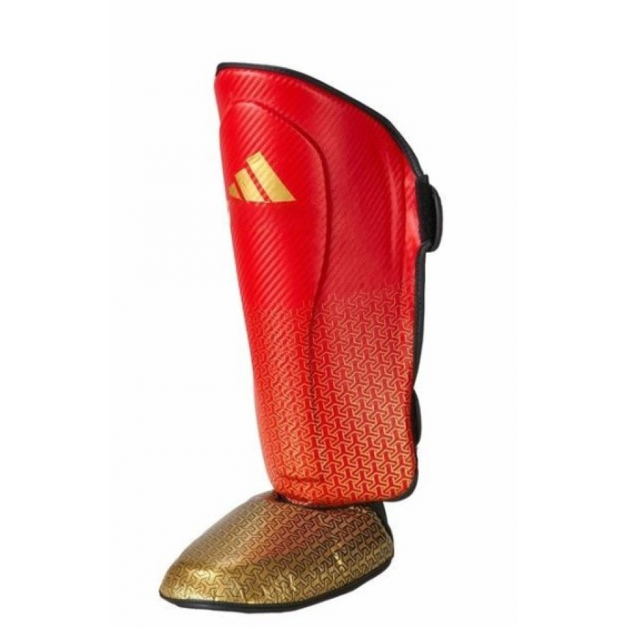 Защита голени и стопы с лицензией Wako Semi Contact | красный/золотой| ADIDAS ADIKBSI300