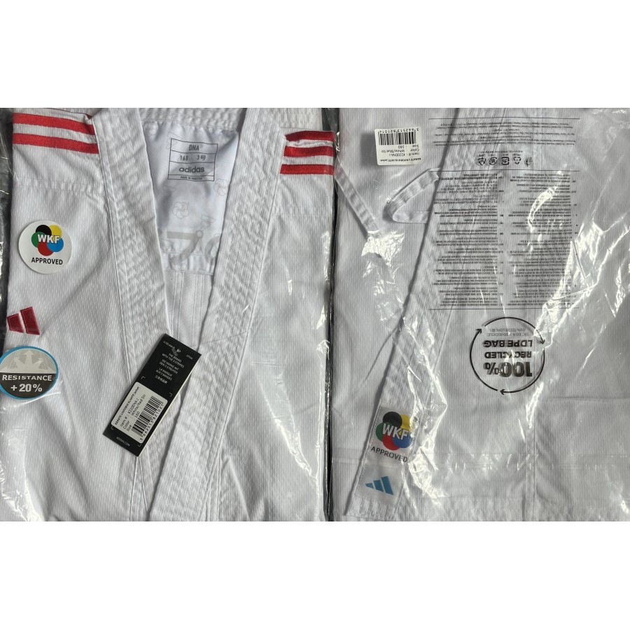 Комплект кимоно Adidas Fighter Slim Fit (2 куртки и 1 штаны) | белый | Adidas K220DNAKIT