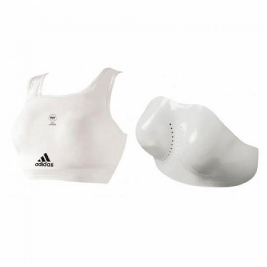 Защита груди для женщин с лицензией WKF | белая | ADIDAS AdiBP12