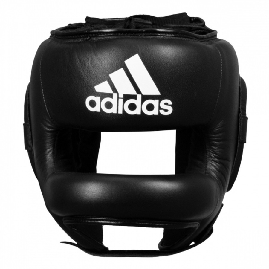 Шлем боксерский Pro Full Protection с бампером |черно/белый|Adidas ADIBHGF01