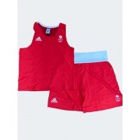 Форма для занять боксом Olympic Man GBR шорти+майка | червона | ADIDAS ADIAIBA20TM\ADIAIBA20SM