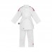 Кимоно для дзюдо Adidas серии Club с красными полосами на плечах | белое | J350P