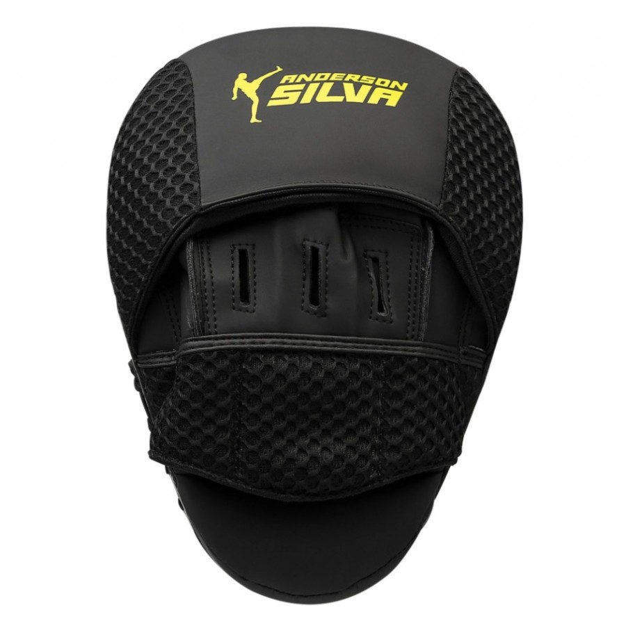 Лапы ADIDAS X ANDERSON SILVA 50 | черно/желтый | ADIAS50FM