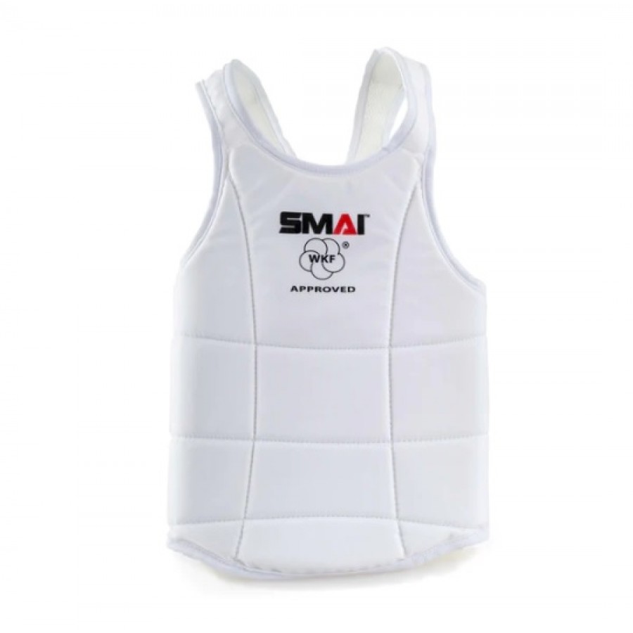 Защита туловища с лицензией WKF | Белая| SMAI BP