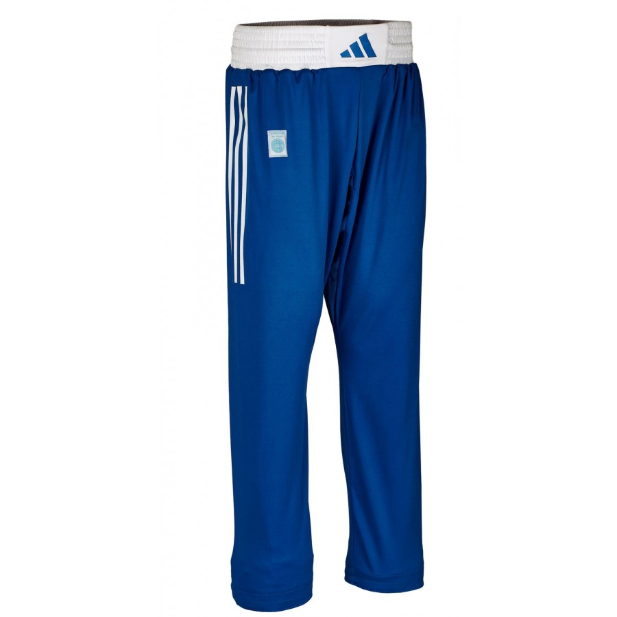 Штаны для кикбоксинга Adidas WAKO Full Contact | синие | Adidas ADIFCP01_PL