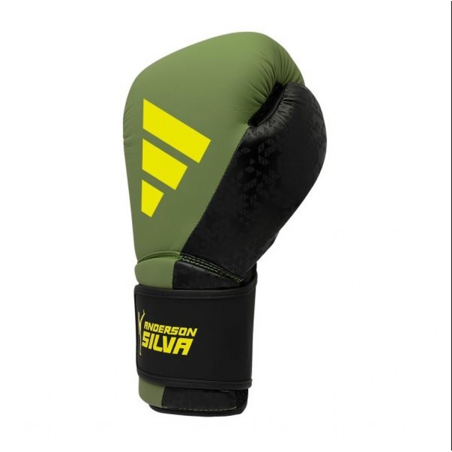 Боксерские перчатки ADIDAS X ANDERSON SILVA 50 | зеленый/черно/желтый | ADIDAS ADIAS50TG