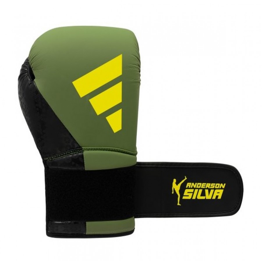Боксерские перчатки ADIDAS X ANDERSON SILVA 50 | зеленый/черно/желтый | ADIDAS ADIAS50TG