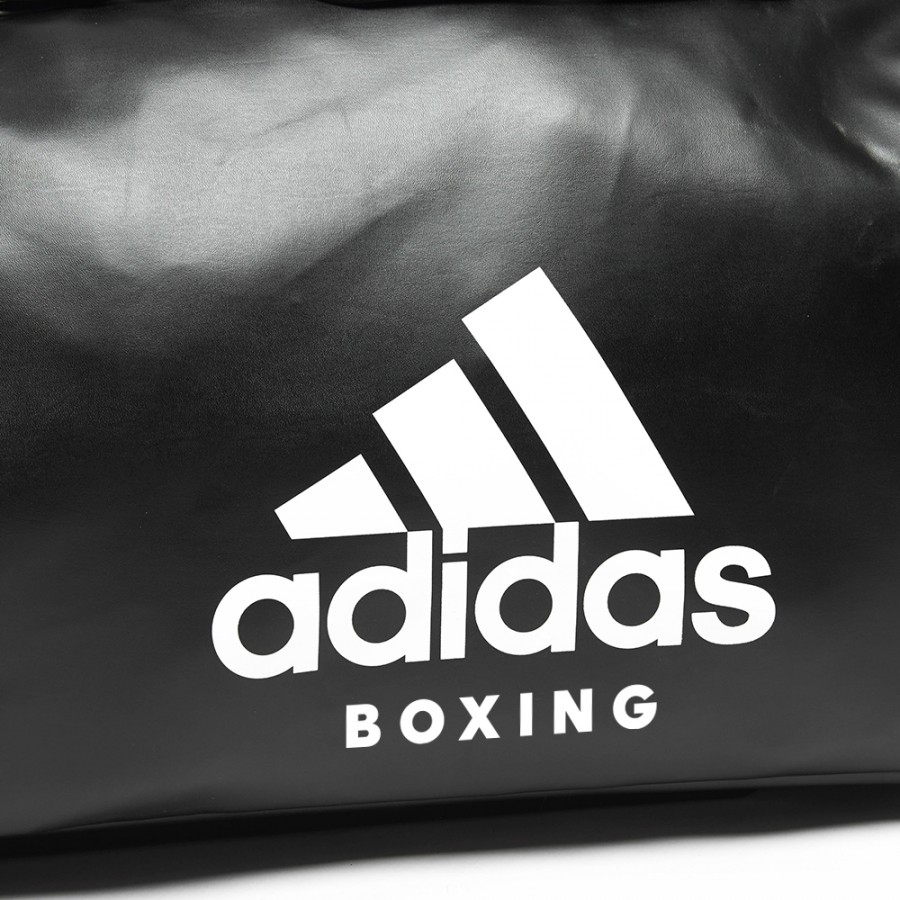 Дорожная сумка на колесах с белым логотипом Boxing | черная | ADIDAS ADIACC056B