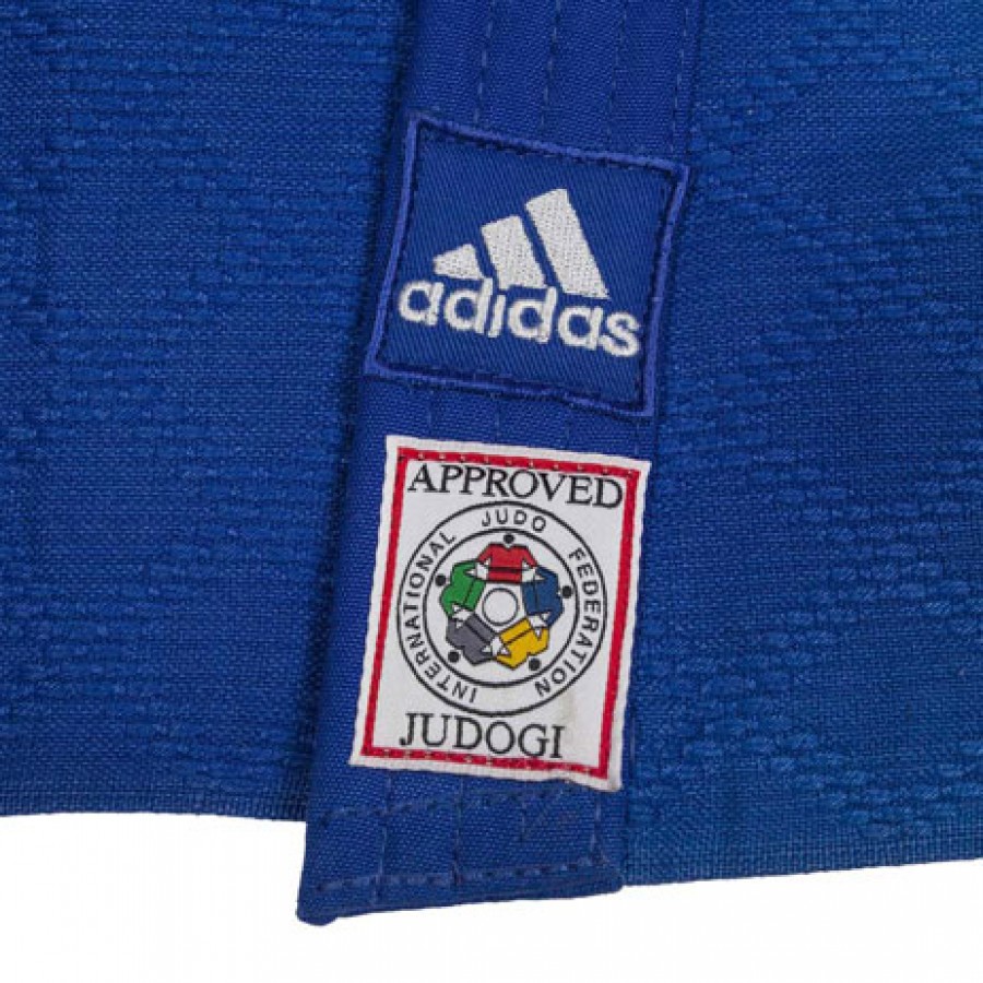 Кимоно для дзюдо Champion II с лицензией IJF | синий/белые полосы | ADIDAS J750B