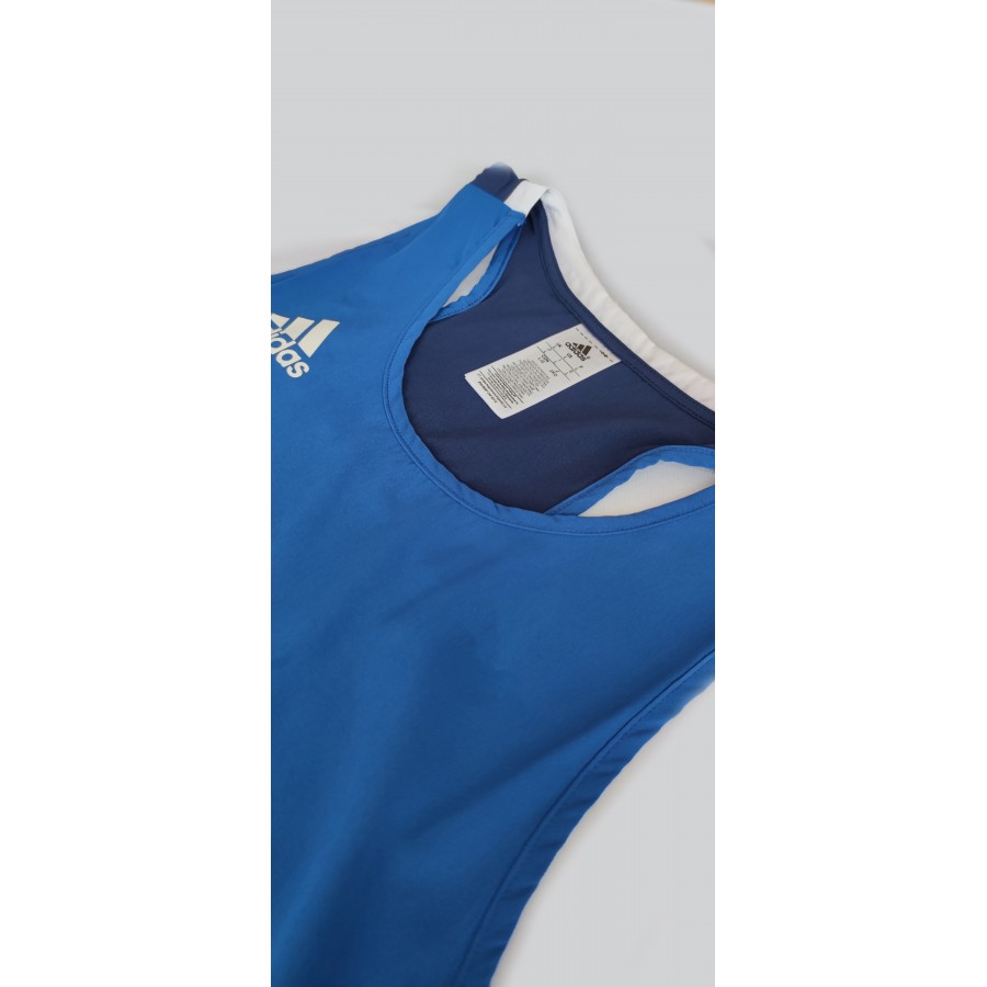 Форма для занятий боксом Olympic Man шорты + майка | синяя | ADIDAS ADIAIBA20TM\ADIAIBA20SM