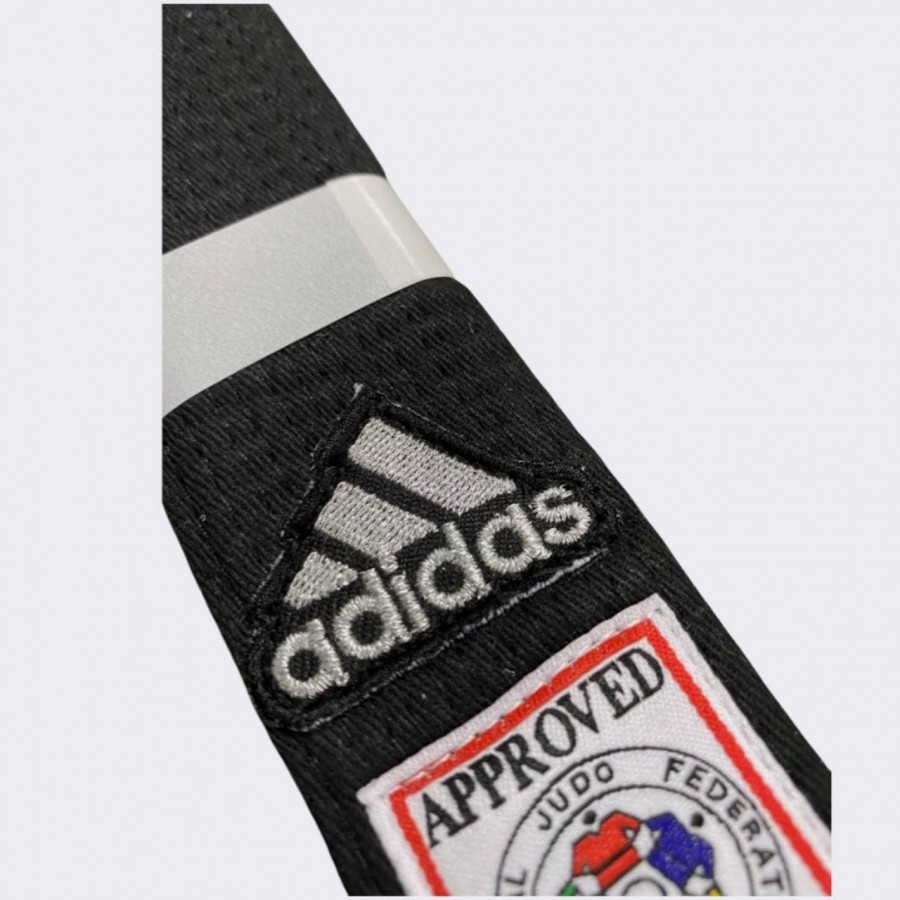 Пояс для дзюдо серии ELITE IJF | черный/серебро | ADIDAS ADIB242J
