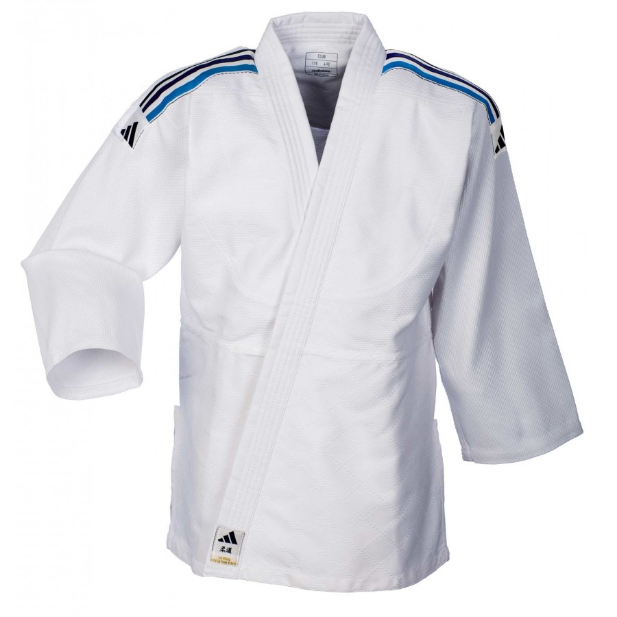 Кимоно для дзюдо Adidas серии Club синий градиент | белое | Adidas J350P