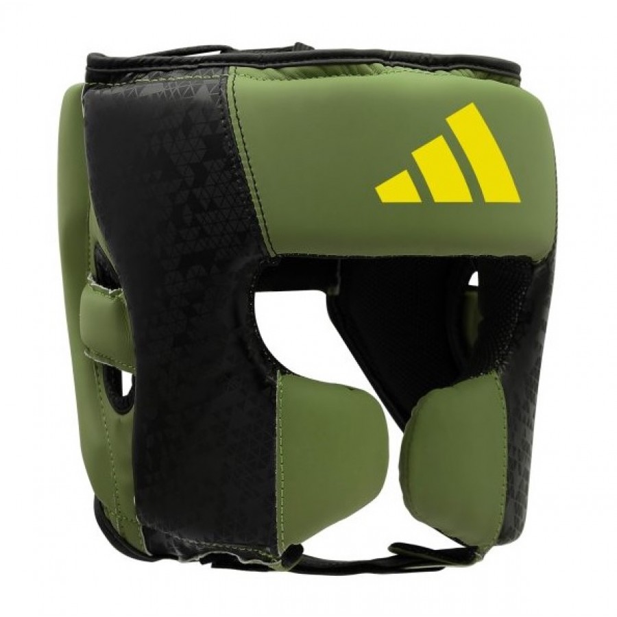 Шлем боксерский ADIDAS X ANDERSON SILVA 50 | зеленый-черно-желтый | ADIDAS ADIAS50HG