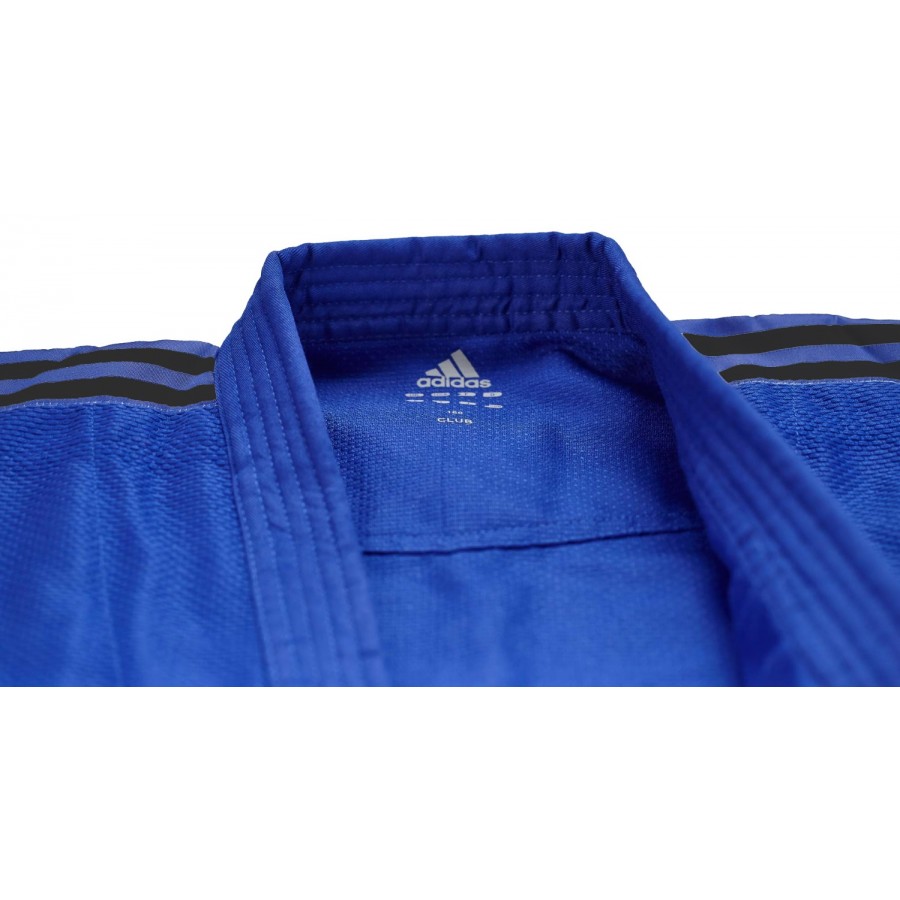 Кимоно для дзюдо Adidas серии Club с черными полосами на плечах | синий | Adidas J350BP