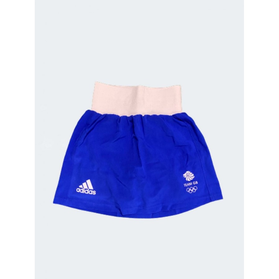 Женская форма для занятий боксом Olympic Woman GBR шорты-юбка + майка | синяя | ADIDAS ADIAIBA20TW\ADIAIBA20SKW