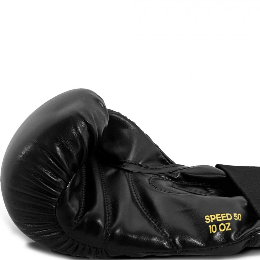 Боксерские перчатки Adidas "Speed 50" | черный/золотой | ADIDAS ADISBG50
