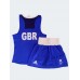 Женская форма для занятий боксом Olympic Woman GBR шорты-юбка + майка | синяя | ADIDAS ADIAIBA20TW\ADIAIBA20SKW
