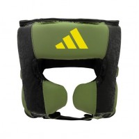 Шлем боксерский ADIDAS X ANDERSON SILVA 50 | зеленый-черно-желтый | ADIDAS ADIAS50HG