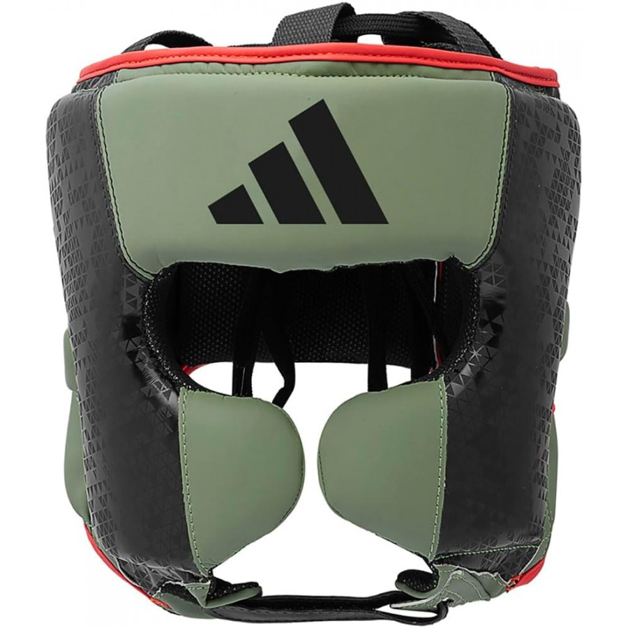 Шлем боксерский Adidas Combat 50 | черно/зеленый | ADIC50HG ADIDAS
