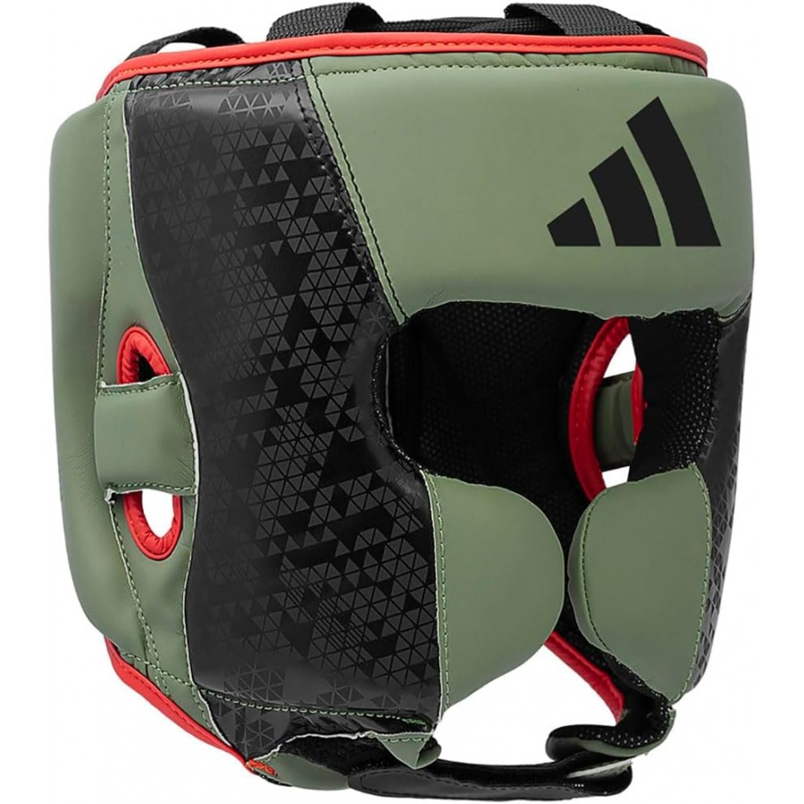 Шлем боксерский Adidas Combat 50 | черно/зеленый | ADIC50HG ADIDAS