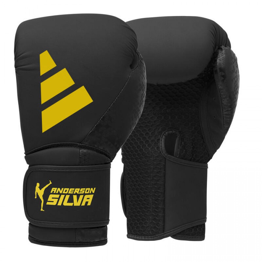Боксерские перчатки ADIDAS X ANDERSON SILVA  50 | черно/желтый | ADIDAS ADIAS50TG