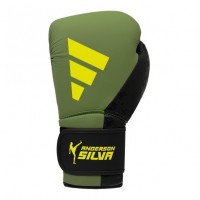 Боксерские перчатки ADIDAS X ANDERSON SILVA 50 | зеленый/черно/желтый | ADIDAS ADIAS50TG