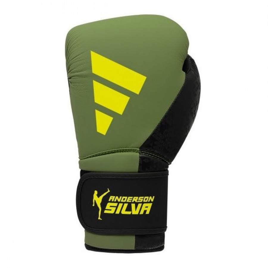 Боксерские перчатки ADIDAS X ANDERSON SILVA 50 | зеленый/черно/желтый | ADIDAS ADIAS50TG