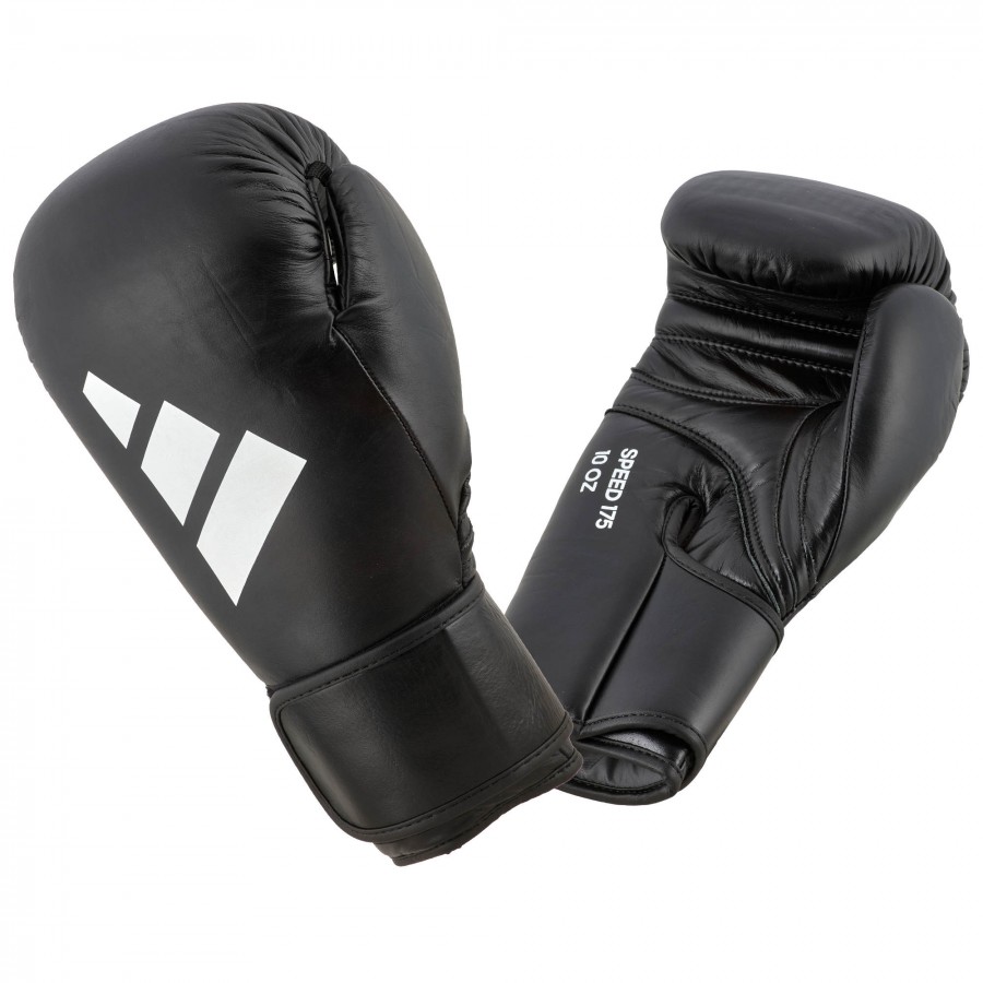 Боксерские перчатки Adidas Speed 175 | черно/белые | ADIDAS ADISBG175_3_0