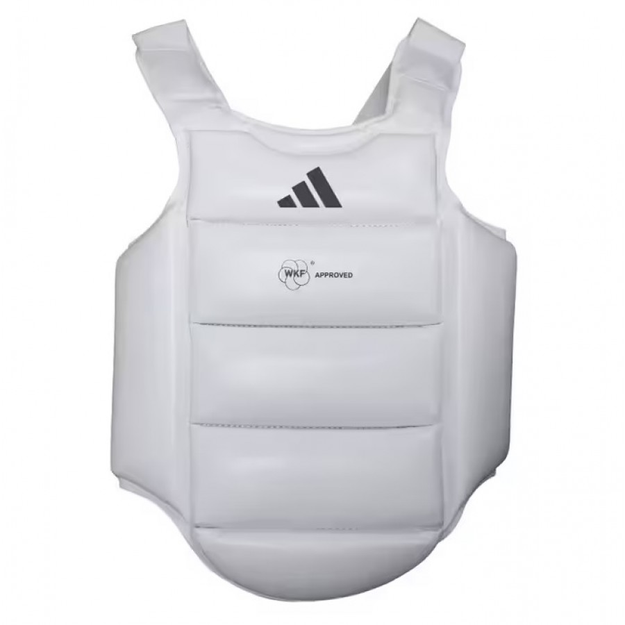 Защита туловища для детей с лицензией WKF | белый | Adidas AdiPKID