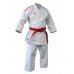 Кимоно для ката Adidas Shori с красными полосами на плечах | белый |Adidas K999ST