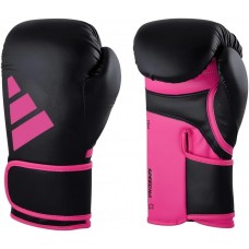 Боксерские перчатки Adidas Speed 165 с лицензией WAKO | черно/розовый | Adidas ADISBG165WK