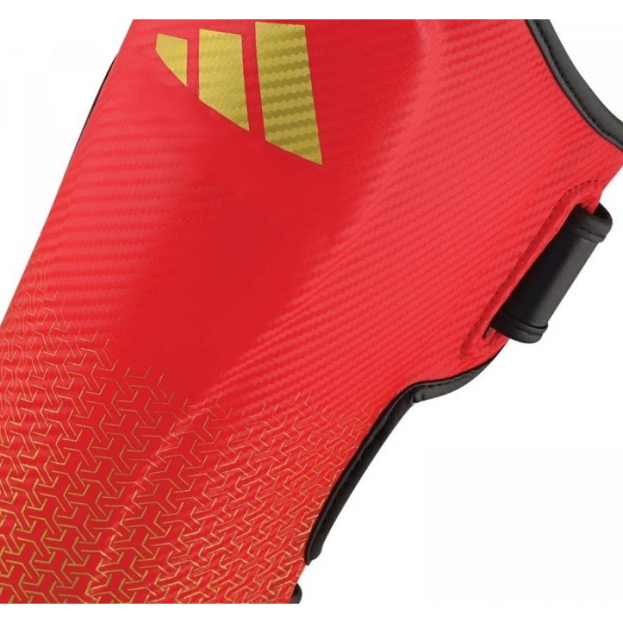 Защита голени и стопы с лицензией Wako Semi Contact | красный/золотой| ADIDAS ADIKBSI300
