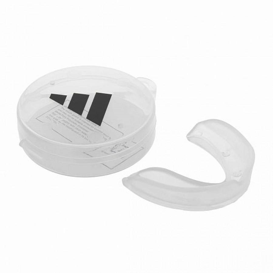 Капа Adidas Single Mouth Guard однорядная детская | прозрачная | Adidas ADIBP09