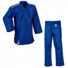 Кимоно для дзюдо Champion III с лицензией IJF | синее/золотые полосы | ADIDAS J-IJFB3