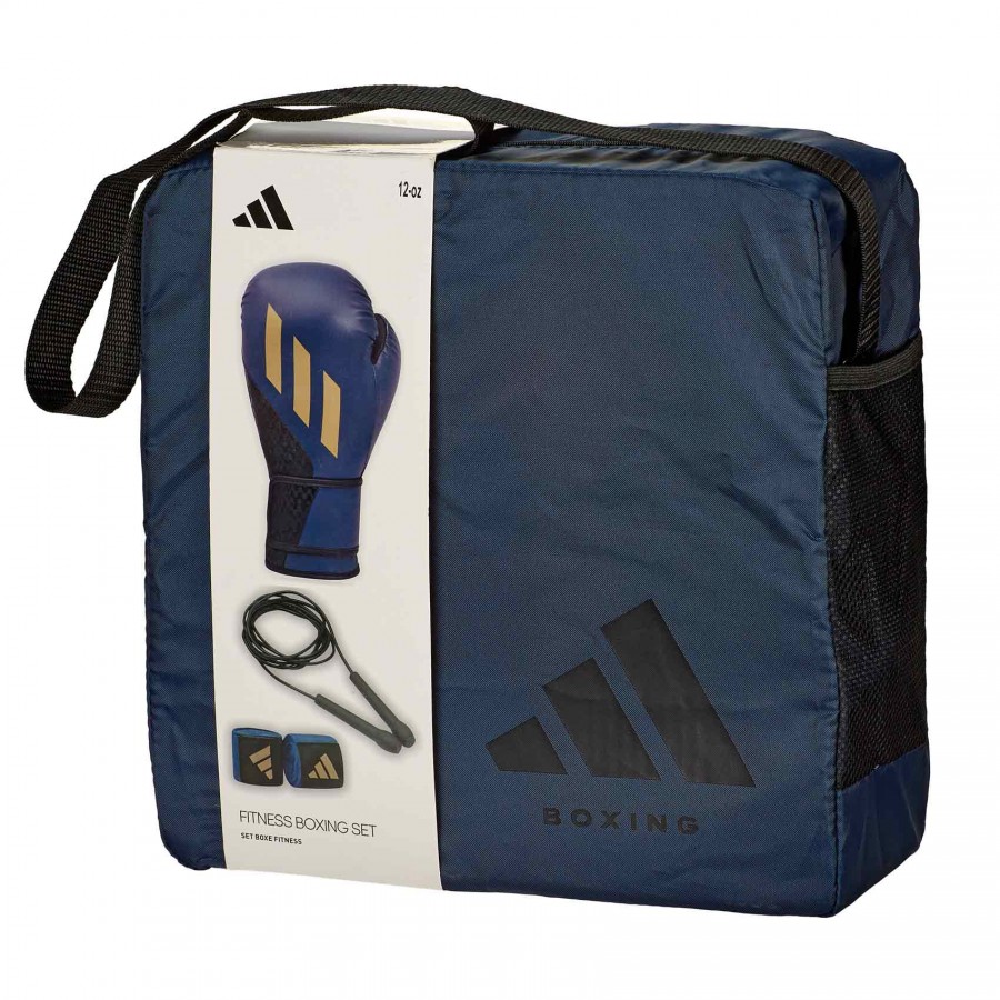 Боксерский набор Adidas (перчатки, бинты, скакалка) | синий | Adidas ADIKITW