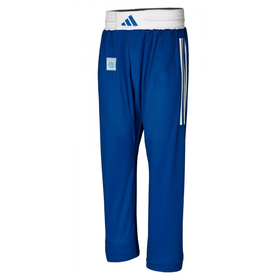 Штаны для кикбоксинга Adidas WAKO Full Contact | синие | Adidas ADIFCP01_PL