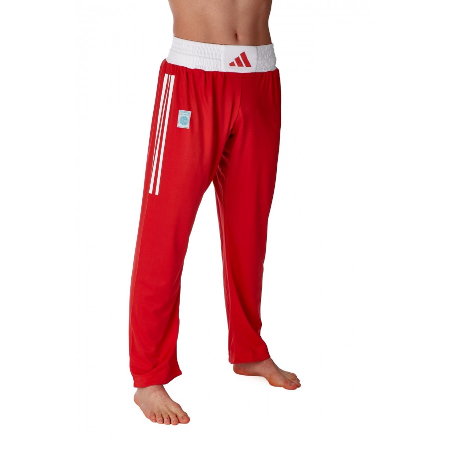 Штаны для кикбоксинга Adidas WAKO Full Contact | красные | Adidas ADIFCP01_PL