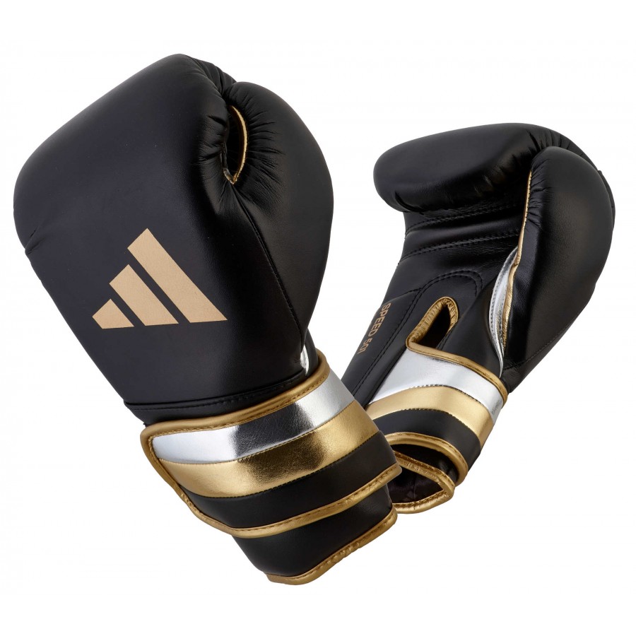 Боксерские перчатки Adidas "SPEED 501" | черно/золотые | ADISBG501