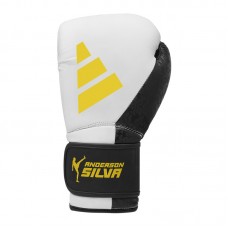 Боксерские перчатки ADIDAS X ANDERSON SILVA 50 | бело/черно/желтый | ADIAS50TG