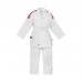 Кимоно для дзюдо Adidas серии Club с красными полосами на плечах | белое | J350P