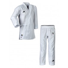 Кимоно для карате Adidas Fighter Slim Fit с лицензией WKF | белое | K220DNAWKF Кимоно для карате Adidas Fighter Slim Fit с лицензией WKF | белое | K220DNAWKF