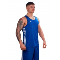 Форма для занятий боксом Base Punch New шорты + майка | синяя | ADIDAS ADIBTT02/ADIBTS02