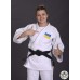 Кимоно для дзюдо Champion II с лицензией IJF | (белое/сине-желтые полосы | ADIDAS J-IJF-SMU