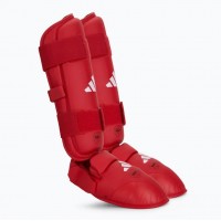 Защита голени и стопы WKF | красный | ADIDAS 661.35