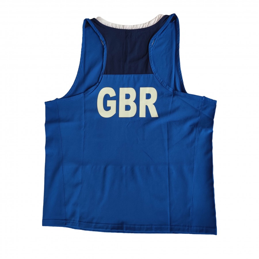 Женская форма для занятий боксом Olympic Woman GBR шорты-юбка + майка | синяя | ADIDAS ADIAIBA20TW\ADIAIBA20SKW